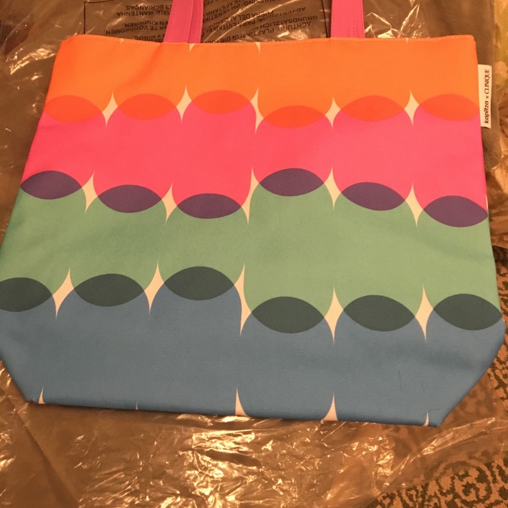 Clinique kapitza colorful tote